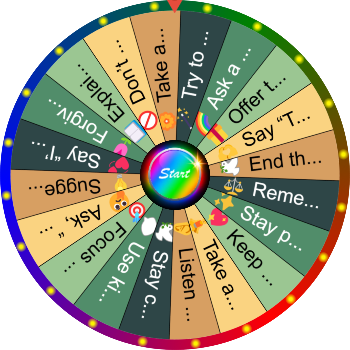 🤝 How to Solve a Conflict SpinzyWheel