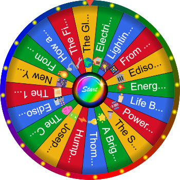 🌀 Who Invented the Light Bulb? SpinzyWheel 🌀