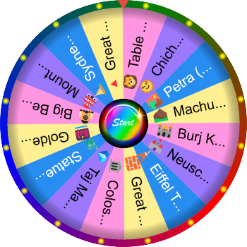 🌀 Name a Famous Landmark in the World SpinzyWheel 🌀