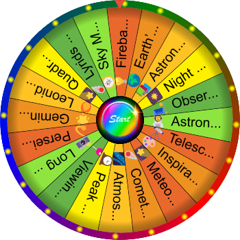 🌀 What Is a Meteor Shower? SpinzyWheel 🌀