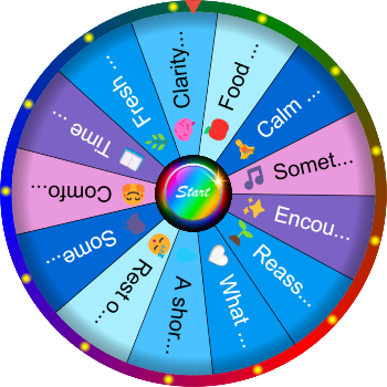 🌀What Do You Need Right Now? – Self-Care Awareness SpinzyWheel🌀