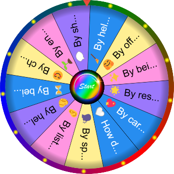 🌀 How Do You Show Care to Others? – Caring Actions SpinzyWheel 🌀