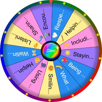 🌀 What Does Being Kind Look Like? – Kindness Awareness SpinzyWheel 🌀