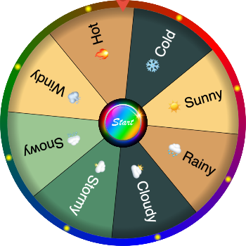 🌀 🌦️ Name a Type of Weather — SpinzyWheel🌀
