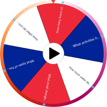 A last-minute vocabulary wheel