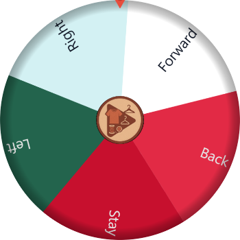Direction Picker Wheel – Spin to Choose Left, Right, Forward or Back