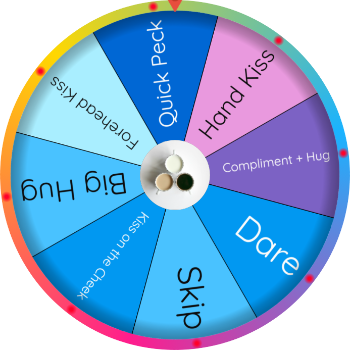 Kiss Hug Dare Wheel – Spin for Fun, Flirty & Romantic Challenges