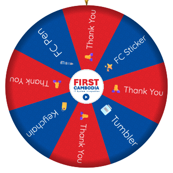 Spin the Wheel: 🏷️ keychain, 🙏 thank you, 🖋️ fc pen zbuy