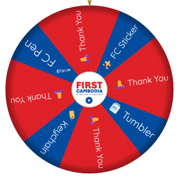 Spin the Wheel: 🏷️ keychain, 🙏 thank you, 🖋️ fc pen uosv