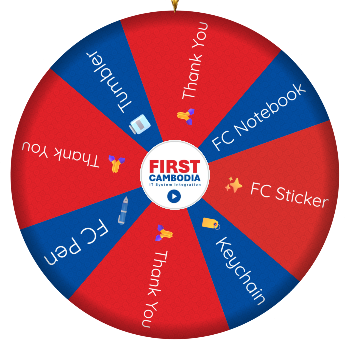 Spin the Wheel: 🏷️ keychain, 🙏 thank you, 🖋️ fc pen 1znb