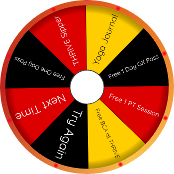 Random Name Picker: free one day pass, thrive sipper, yoga journal k2ty