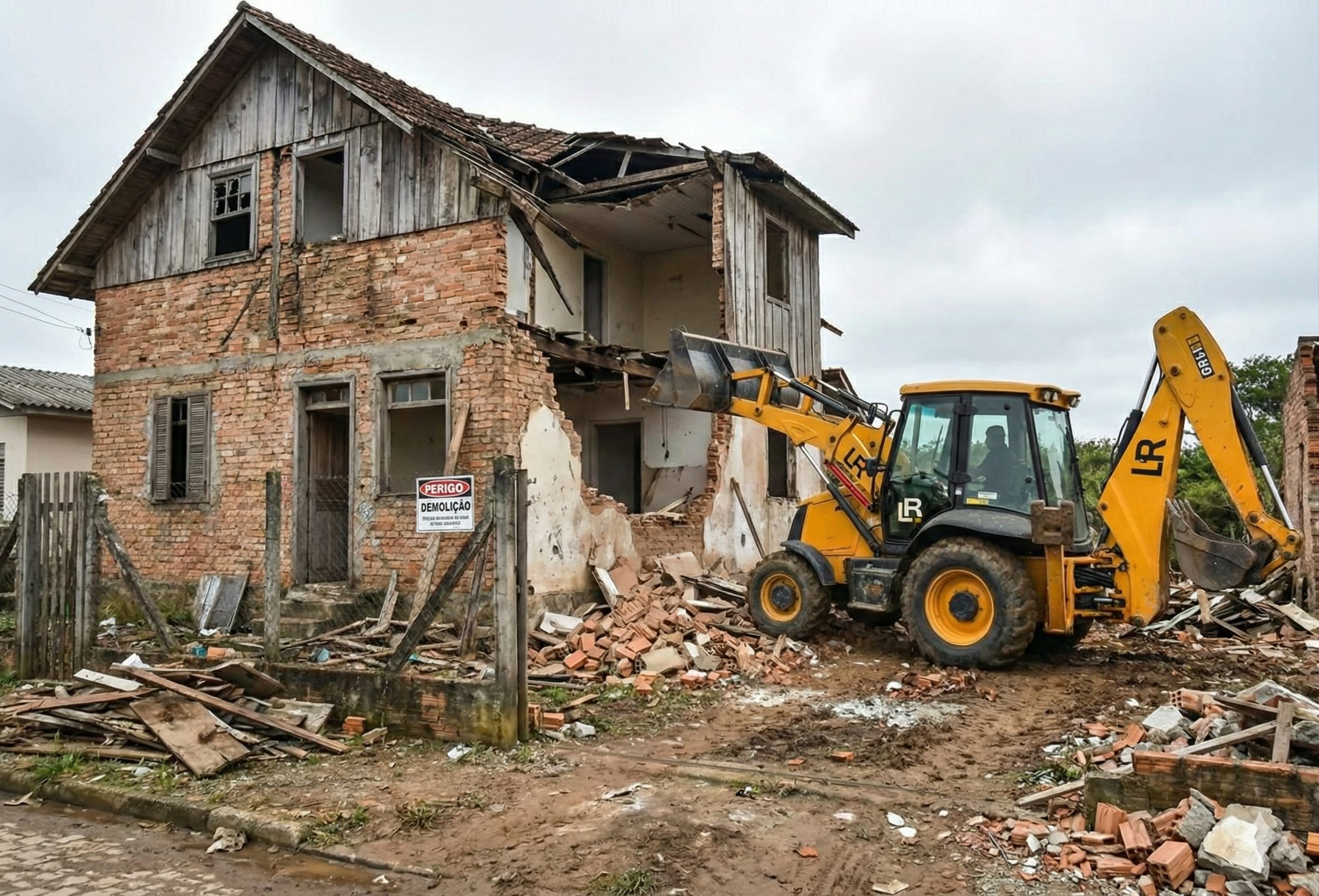 Antes - Demolição Residencial