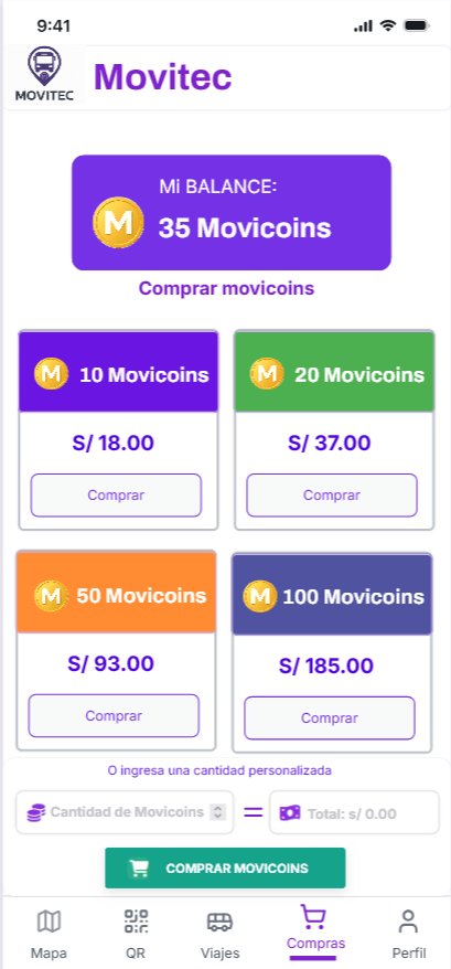 Compra de movicoins