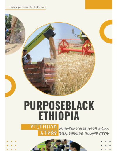 PurposeBlack Ethiopia Annual Report