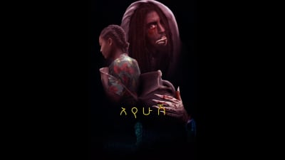 Black Background Horror Movie Poster