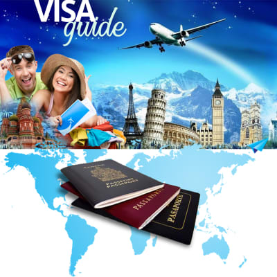 VISA GUIDE Travel Services - Passport and Two People