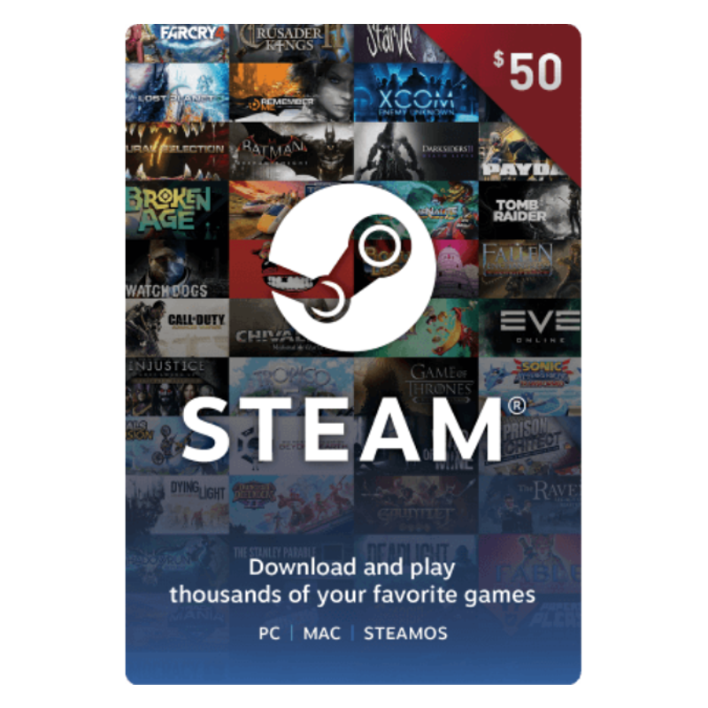 Steam $50 Gift Card