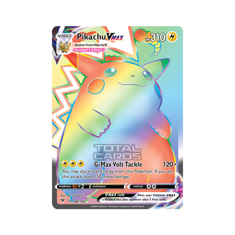 Pokemon Vivid Voltage Pikachu VMax Rainbow PSA 10