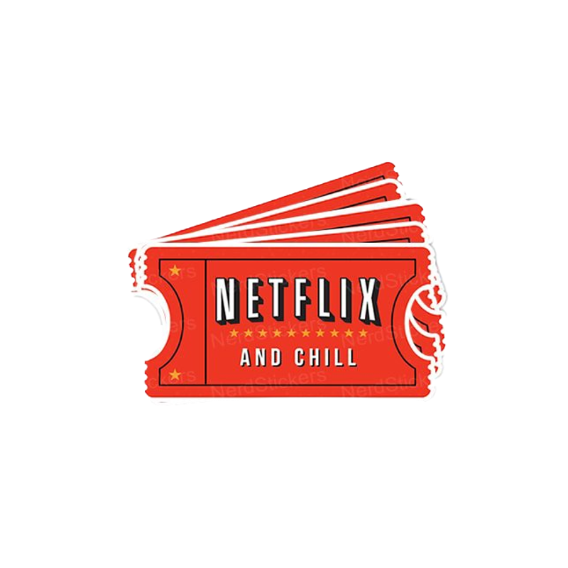 Netflix and Chill Sticker