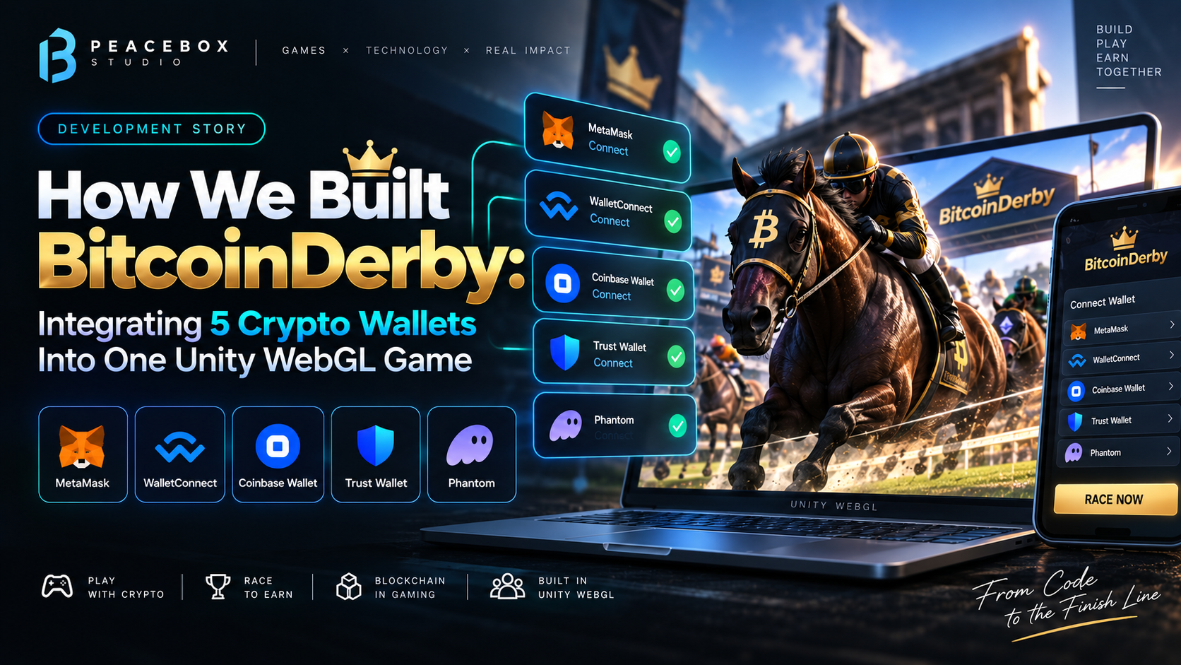 How We Built BitcoinDerby: Integrating 5 Crypto Wallets Into One Unity WebGL Game