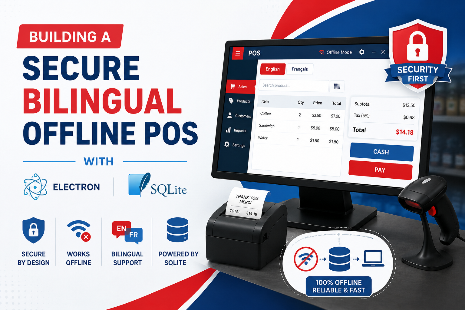 Building a Secure Bilingual Offline POS with Electron and SQLite
