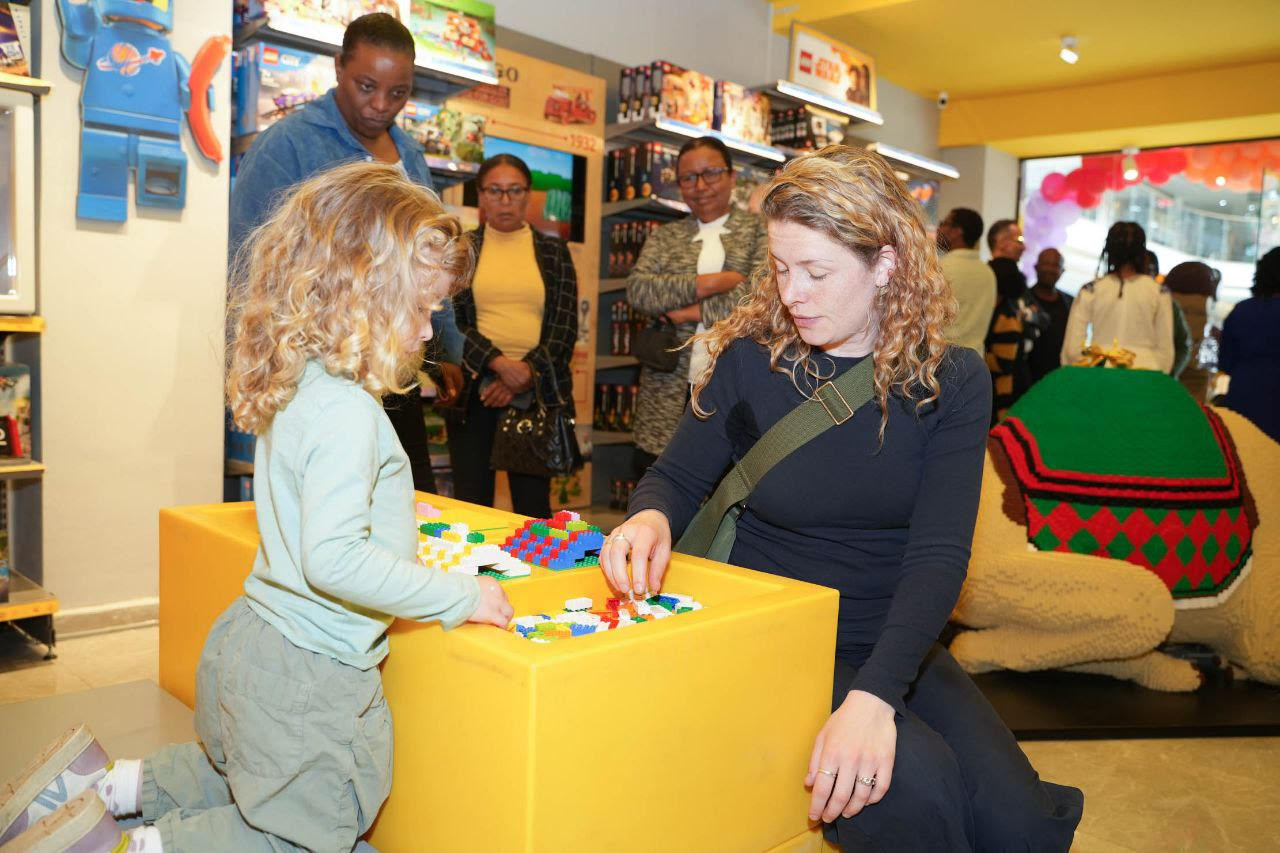 Children with LEGO