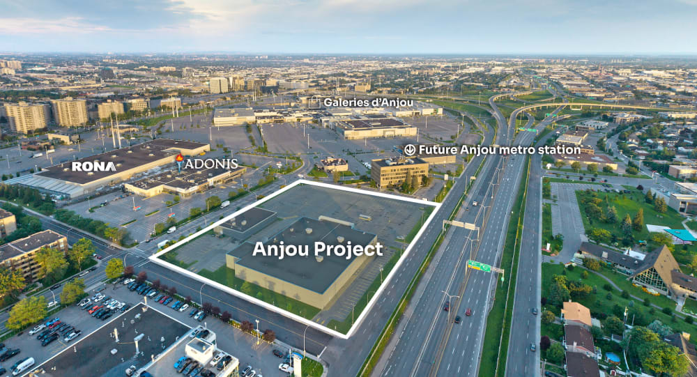 Anjou neighbourhood map — strategic location