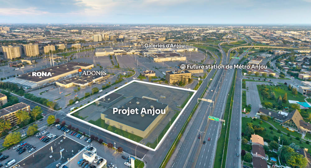 Carte du quartier Anjou — emplacement stratégique