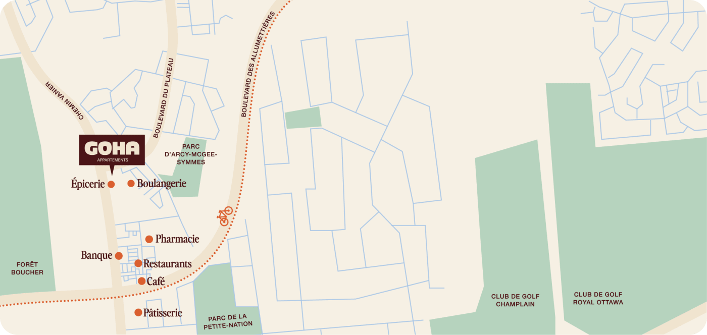 Carte du quartier de Goha