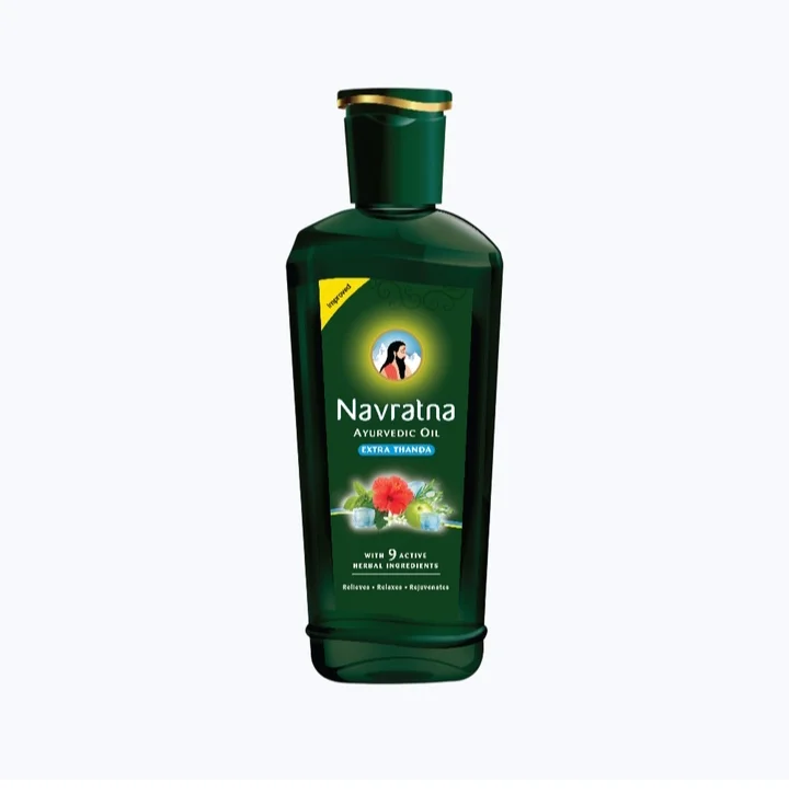 Navratna Ayurvedic Oil Extra Thanda. Key features include: 