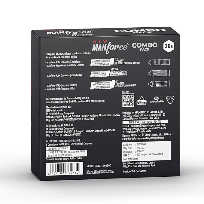 Manforce - Combo Pack of 20 Condoms
