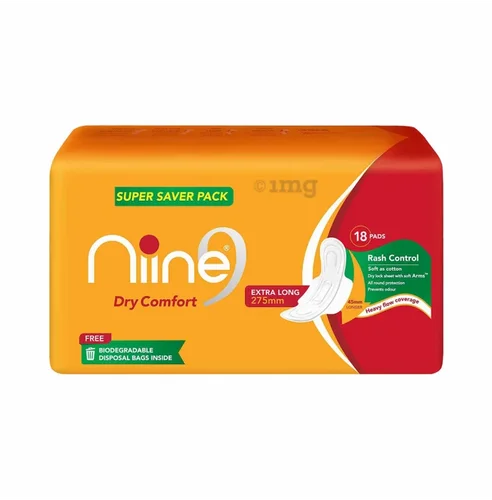 Nine Regular Senitary Pad (18 Pcs)
