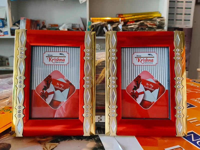 Krishna gift & clock photo frame 