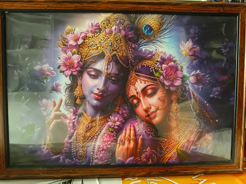 Radha Krishna photo frame 