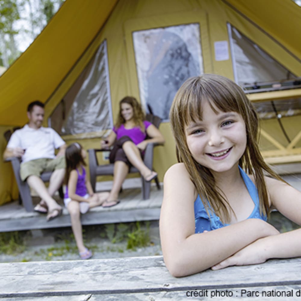 Abijévis and Ojibway campgrounds at parc national d'Aiguebelle