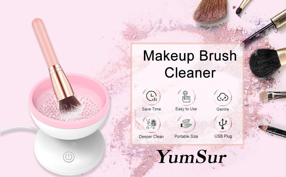 Automatic Electric Makeup Brush Cleaner Machine, USB Rechargeable Cosm–  SearchFindOrder