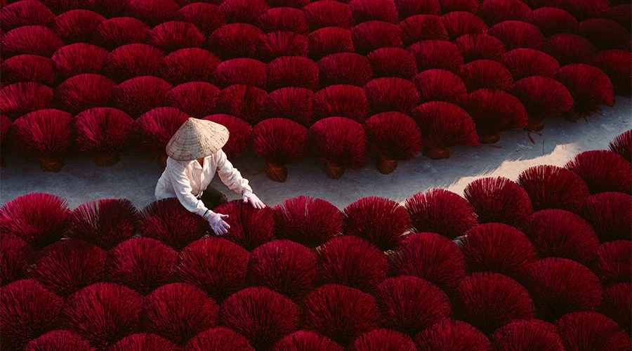 Quang Phu Cau or Incense Stick Village