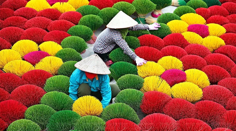 Quang Phu Cau or Incense Stick Village