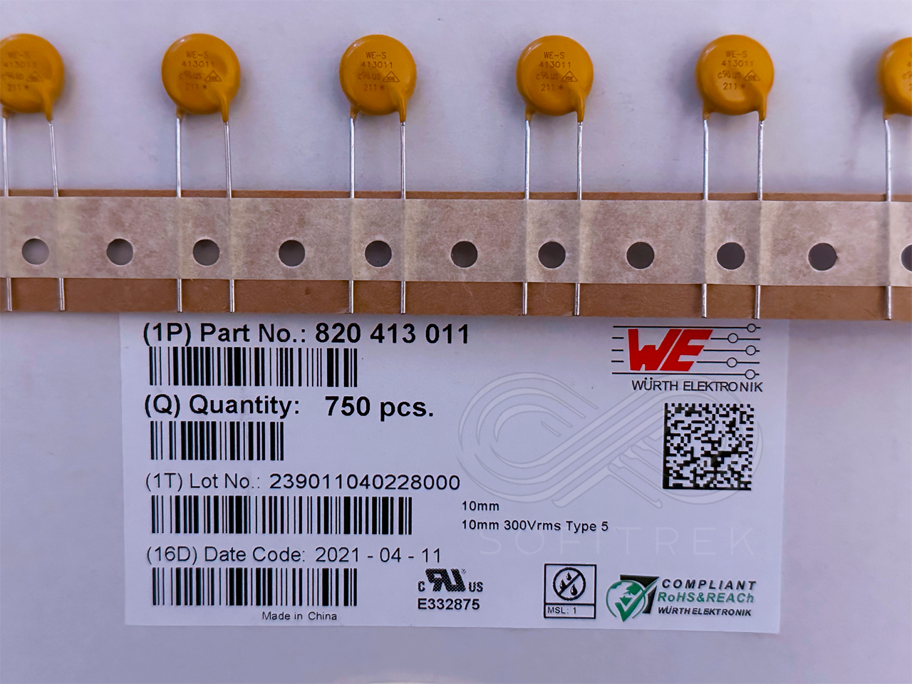 10pcs S20K275 S20 K275 Epcos MOV 275Vac 350Vdc 630pF Metal Oxide