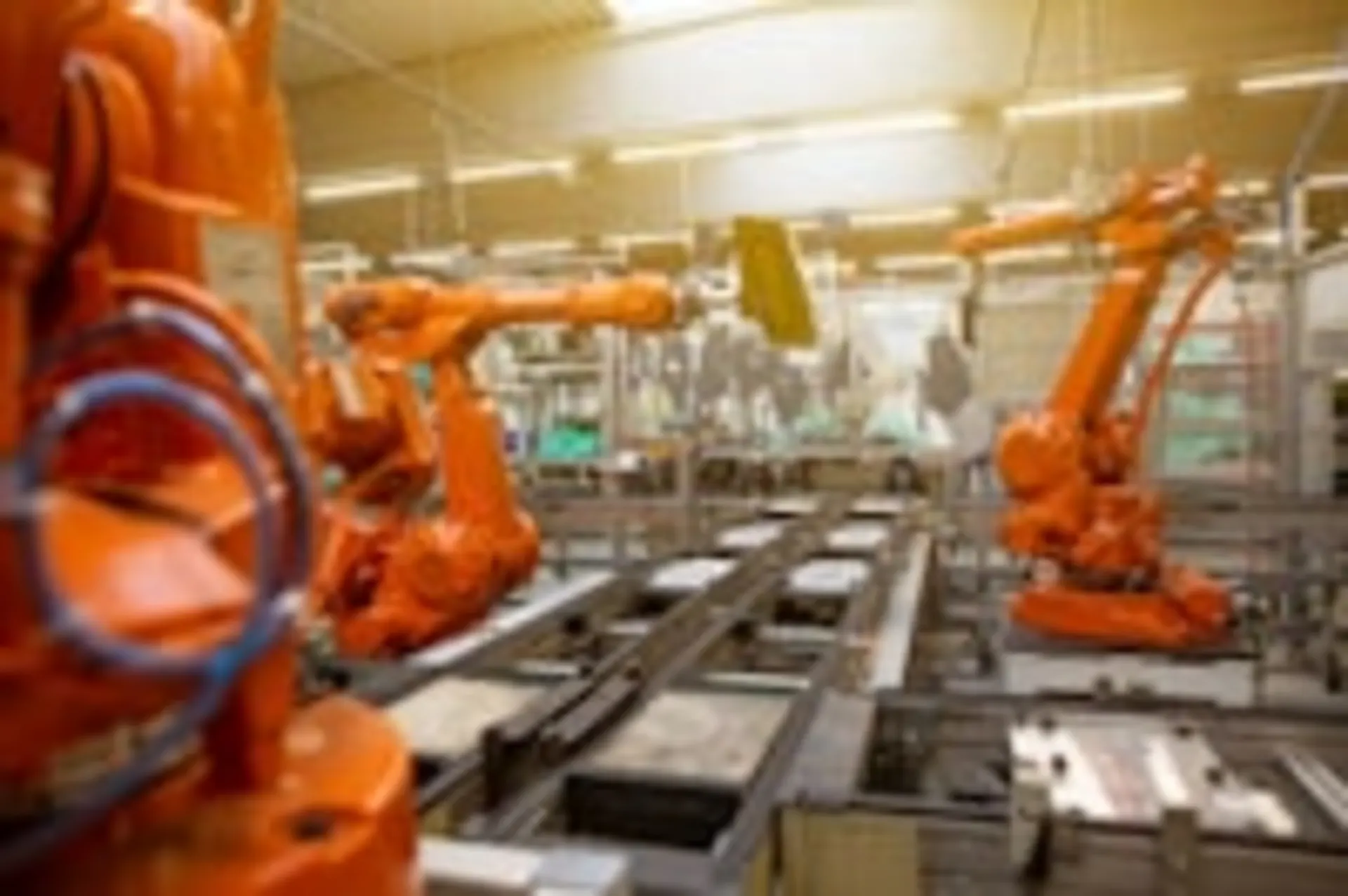 Industrial IoT sensors and monitoring equipment in a manufacturing facility
