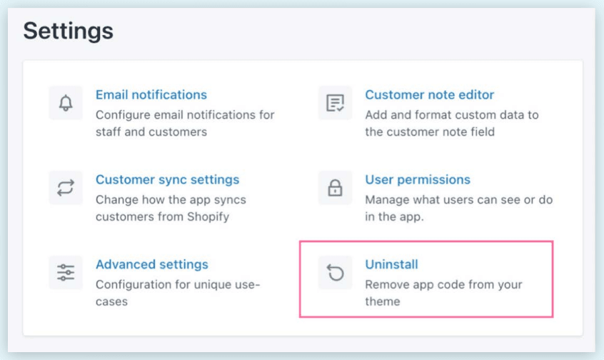 one-click uninstall tool button from helium customer fields app circa june 2021