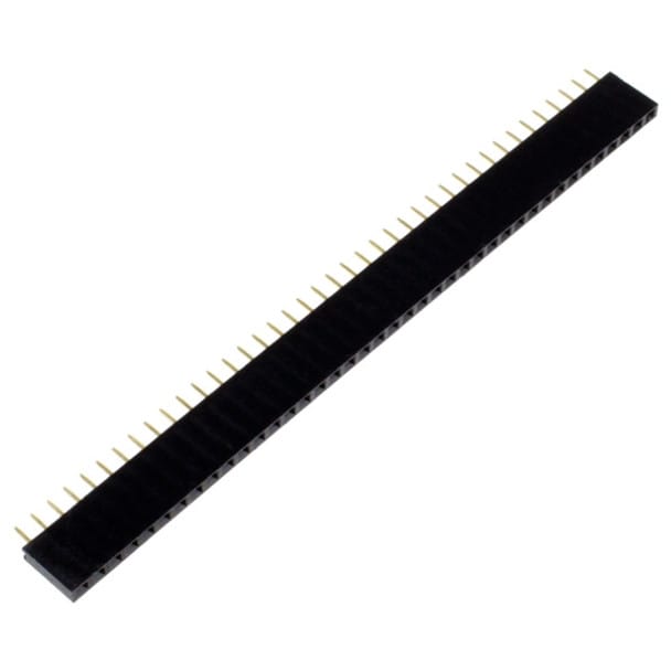 Female HEADER PINS 1×40 1.27MM PITCH for PCBs and prototype boards