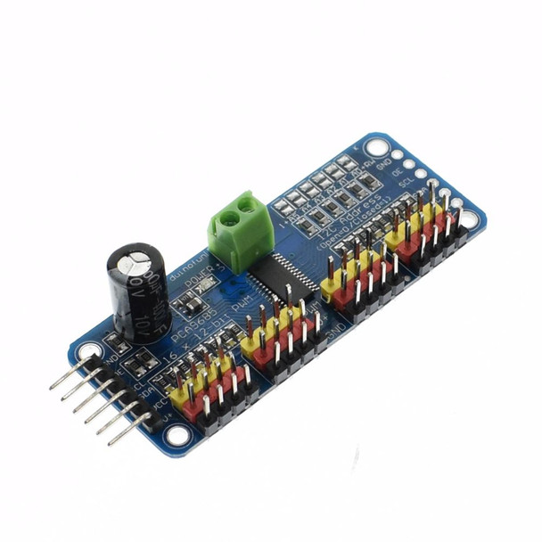 16-Channel 12-bit PWM/Servo Driver - I2C interface - PCA9685 for Arduino Raspberry Pi DIY Servo Shield Module