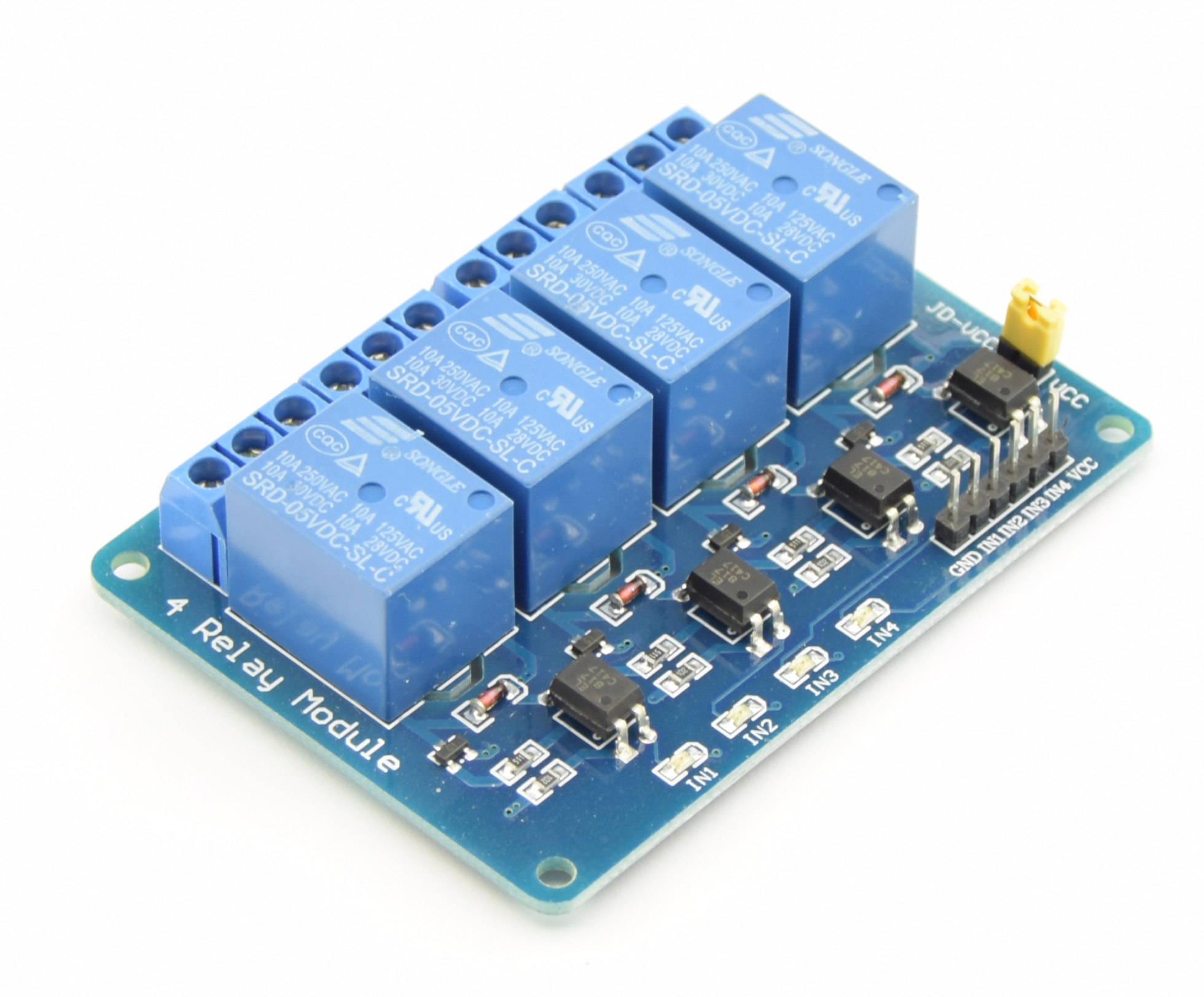 5V 4 Channel Low Active Relay 