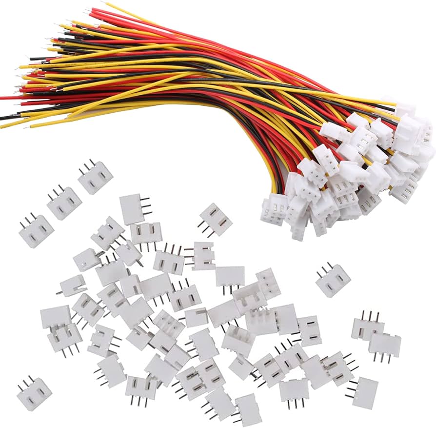 JST 5.08mm 2 Pin Connector White Male
