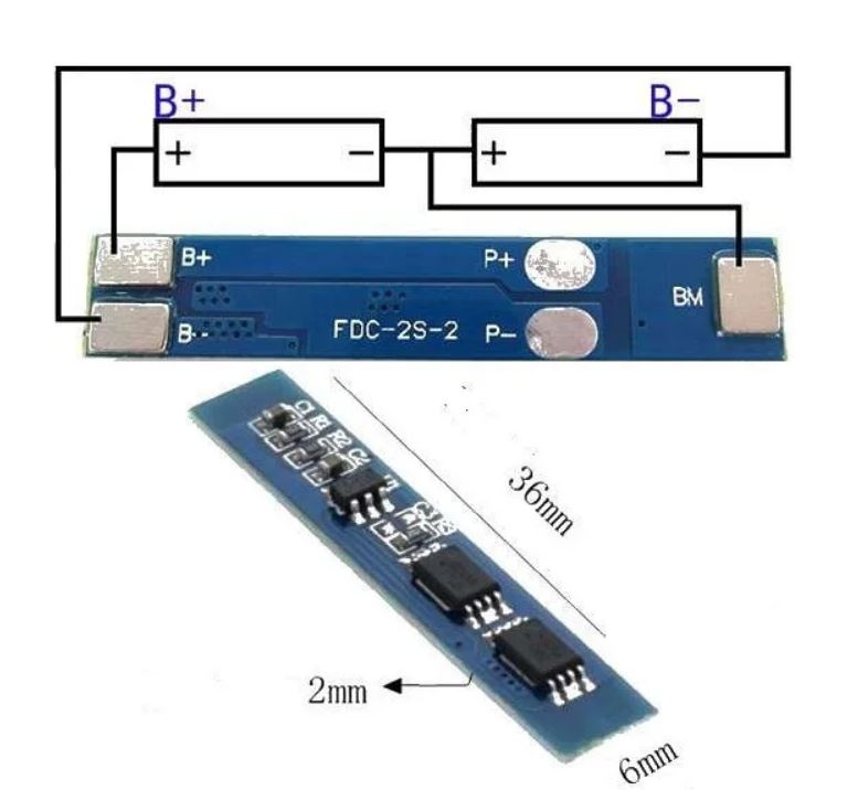 2S Litihum Ion Charger Controller BMS