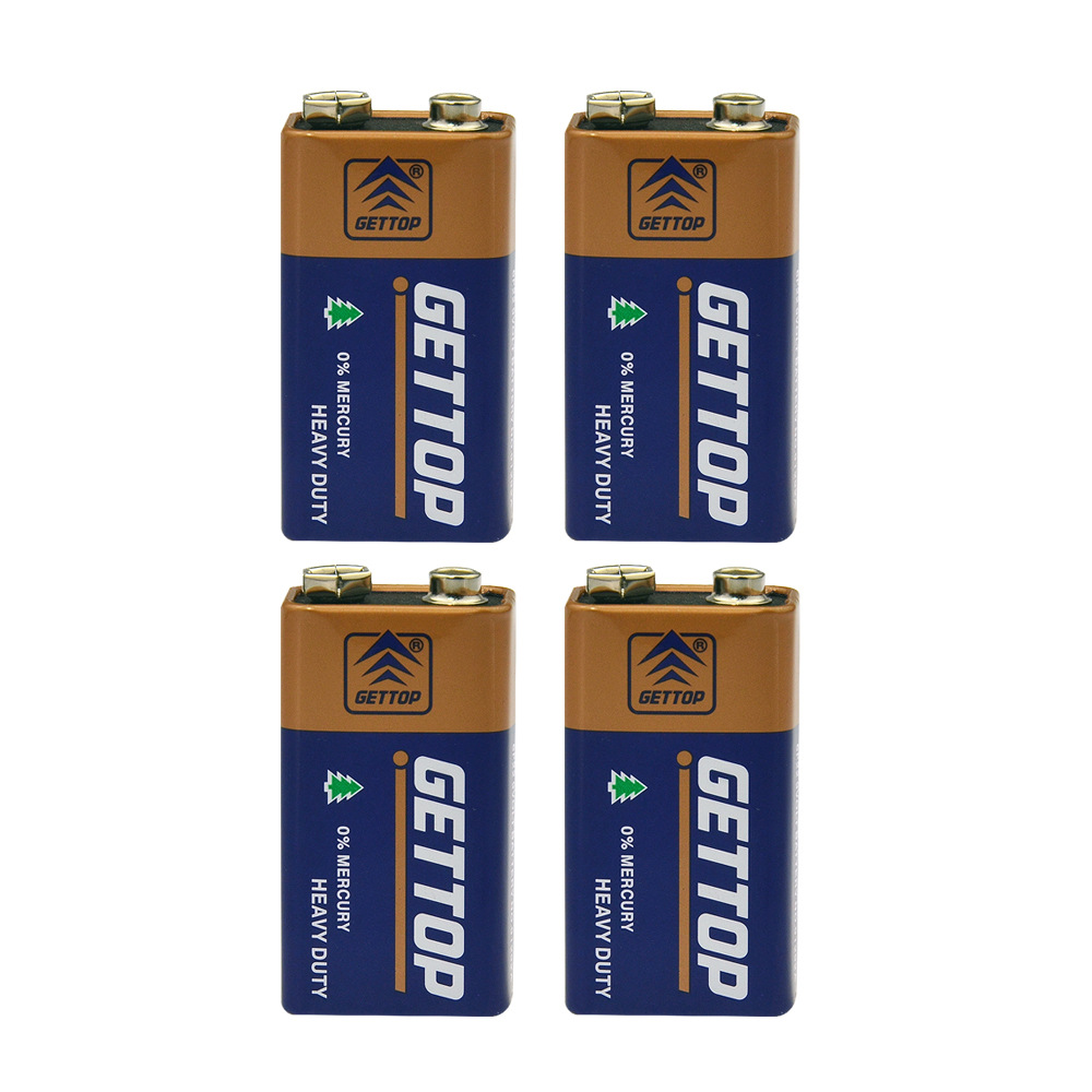 9V Battery Gettop Non Rechargeable for Microphone and Arduino