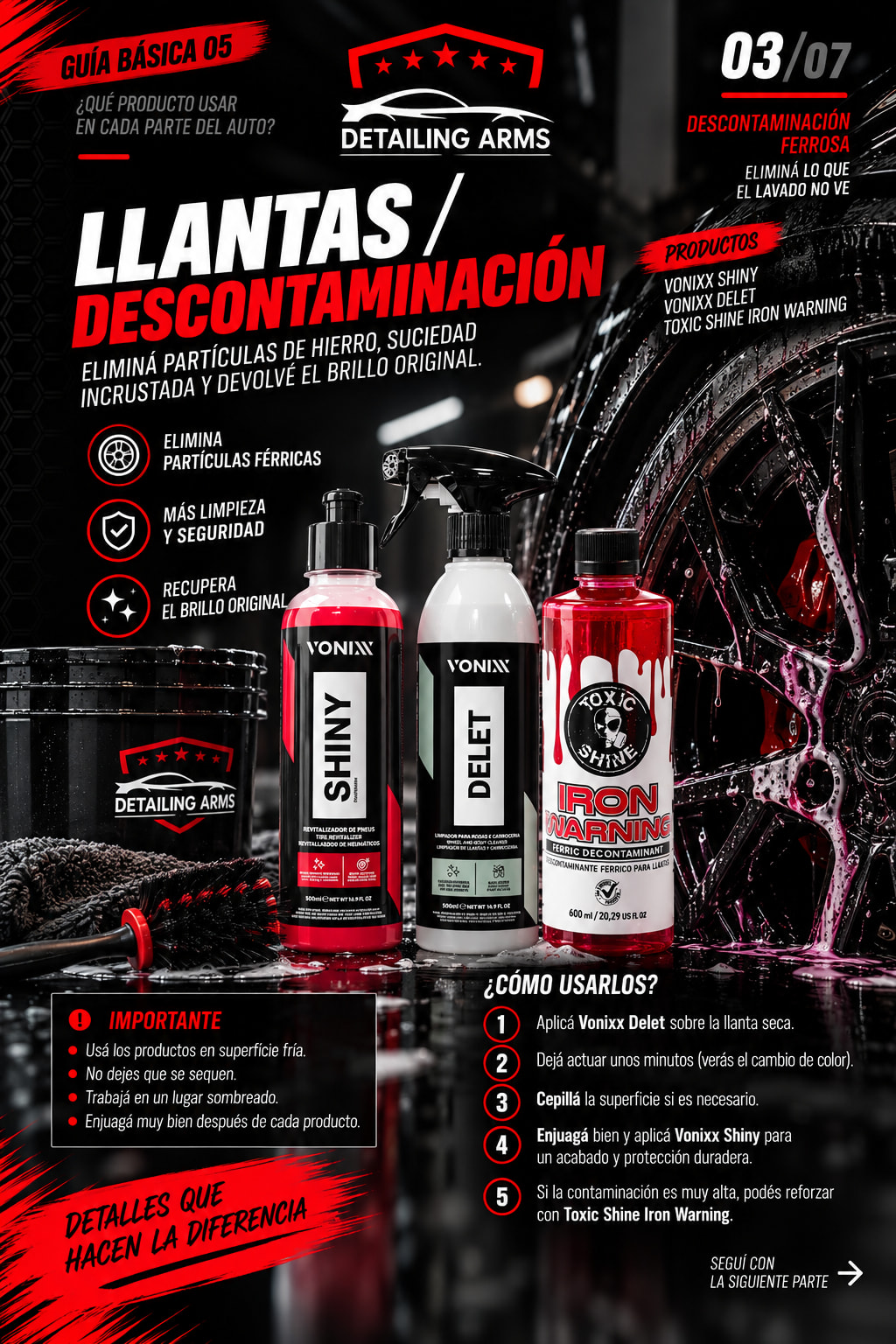QUE PRODUCTO USAR EN CADA PARTE DEL AUTO? — placa 3 de 7