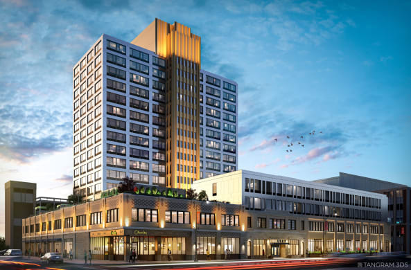 rendering of Newark Urby exterior