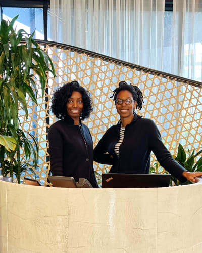 welcome desk at urby